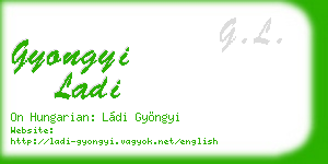 gyongyi ladi business card