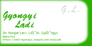 gyongyi ladi business card